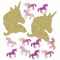 24 Pack Bulk Unicorn Deluxe Party Sparkle Confetti 0.5 oz per Pkg